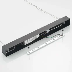 Lucande LED-riippuvalaisin Stakato, 120 cm, 6 valoa, himmennettävä