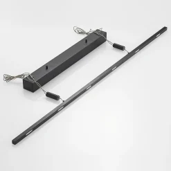 Lucande LED-riippuvalaisin Stakato, 120 cm, 6 valoa, himmennettävä