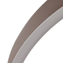 Lucande LED-riippuvalaisin Yonam, Ø 60 cm, 1-lamppuinen, ruskea, CCT