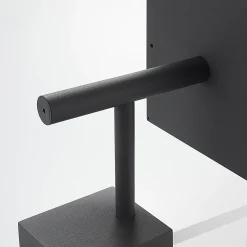Lucande LED-seinävalaisin Cube, antrasiitti, lasi, 37cm, IP54