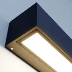 Lucande LED-seinävalaisin Lengo, 25 cm, antrasiitti, alaspäin suunnattu, 3000K