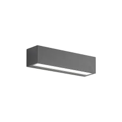 Lucande LED-seinävalaisin Lengo, 25 cm, antrasiitti, alaspäin suunnattu, 3000K