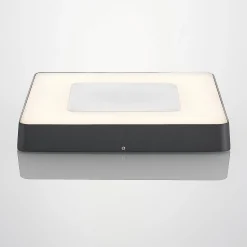Lucande LED ulkokattovalaisin Sora, kulmikas, anturi, IP54