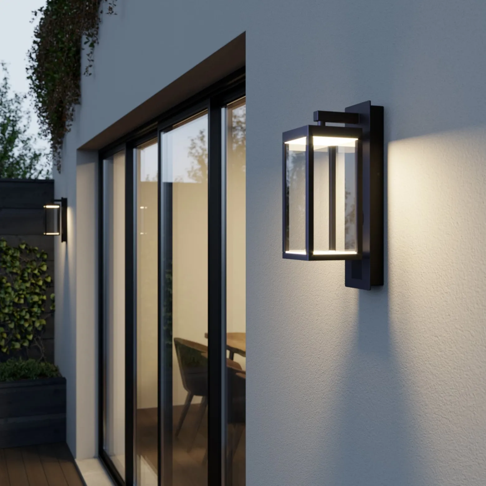 Lucande LED-ulkoseinälamppu Ferdinand, antrasiitti Kaiutin