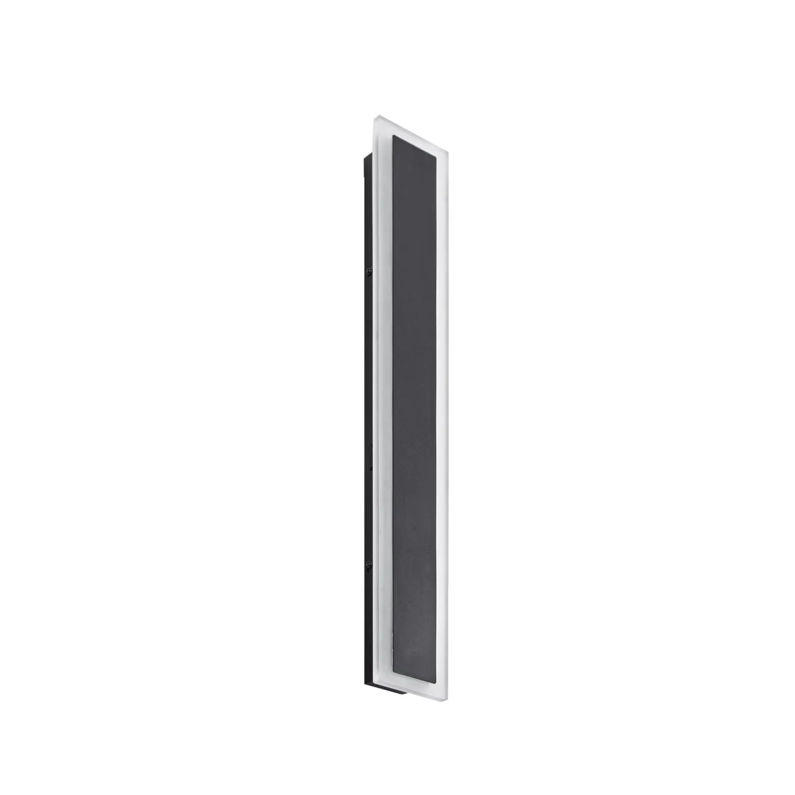 Lucande LED-ulkoseinälamppu Ilora, musta, 60 cm, CCT, IP65