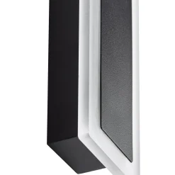 Lucande LED-ulkoseinälamppu Ilora, musta, 60 cm, CCT, IP65