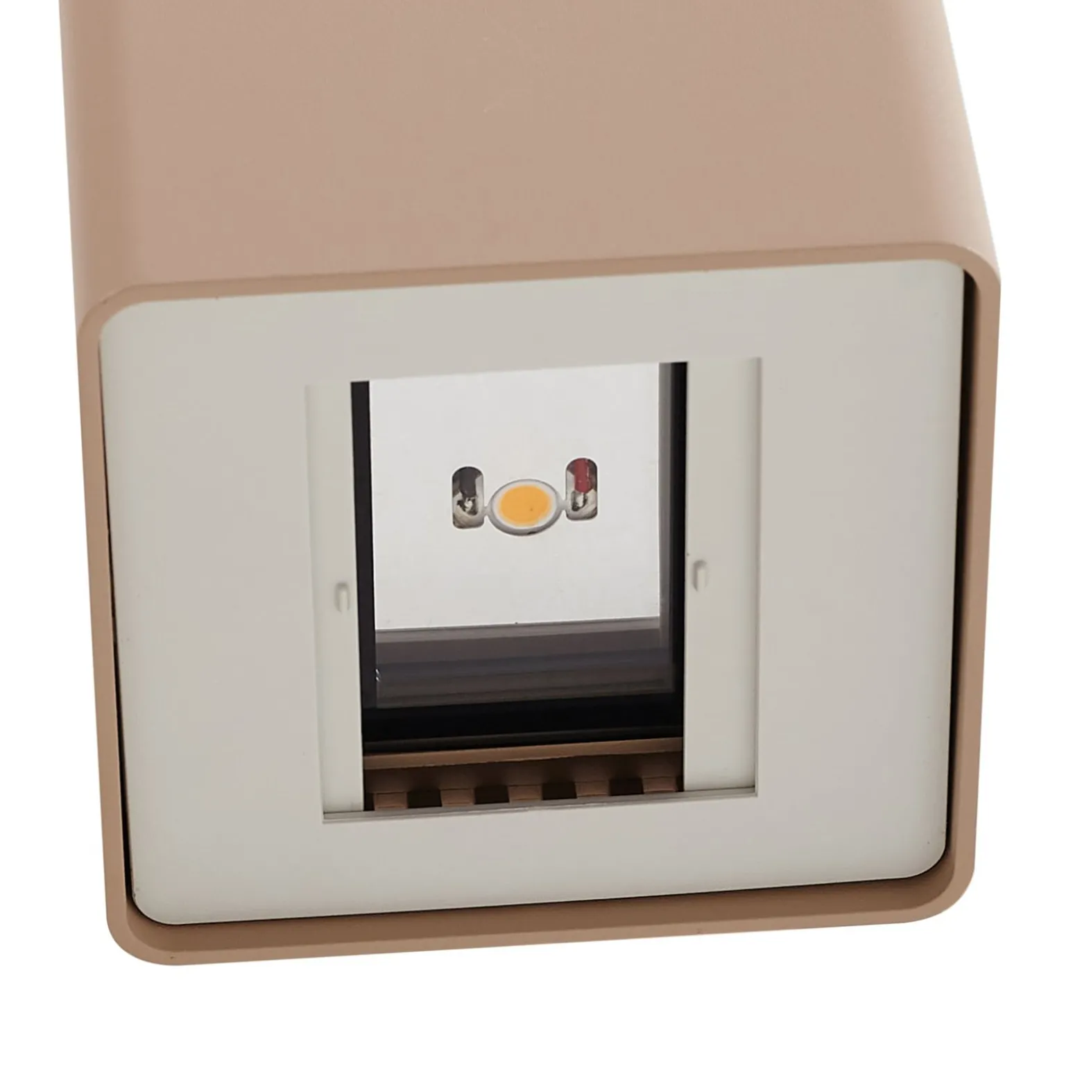 Lucande LED-ulkoseinävalaisin Aaron, beige, IP54, ylös/alas