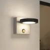 Lucande LED-ulkoseinävalaisin Belna, betoni, anturi, IP54