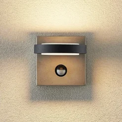 Lucande LED-ulkoseinävalaisin Belna, betoni, anturi, IP54