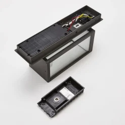 Lucande LED-ulkoseinävalaisin Ferdinand, anturi, tummanharmaa
