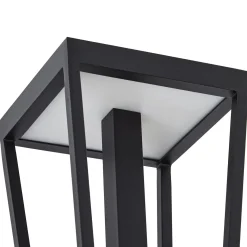 Lucande LED-ulkoseinävalaisin Lynx, 35,5 cm, musta, IP44