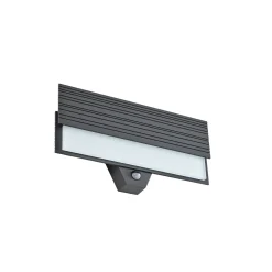 Lucande LED-ulkoseinävalaisin Melira, anturi, antrasiitti, IP65