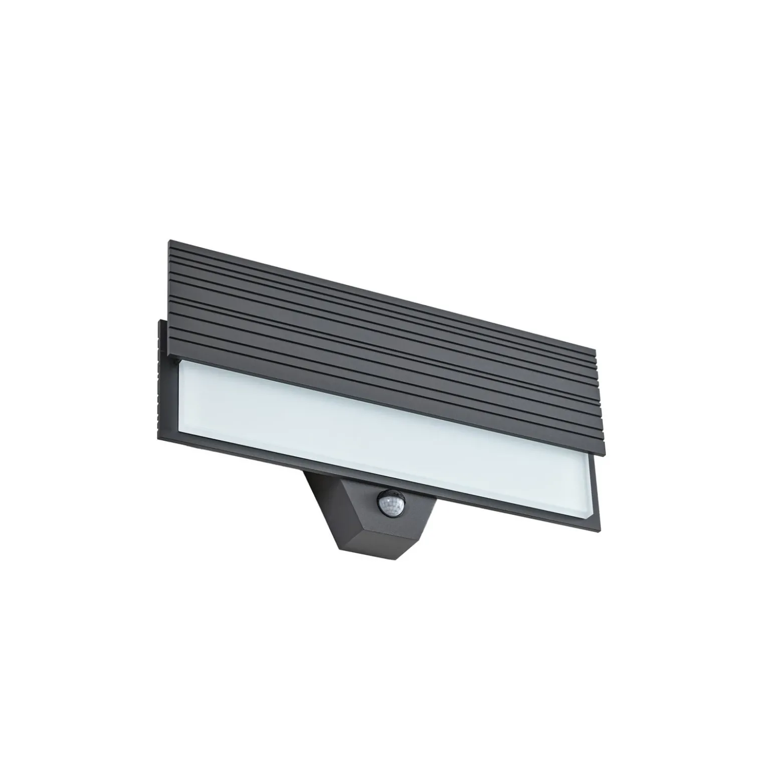 Lucande LED-ulkoseinävalaisin Melira, anturi, antrasiitti, IP65