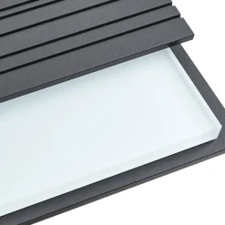 Lucande LED-ulkoseinävalaisin Melira, anturi, antrasiitti, IP65