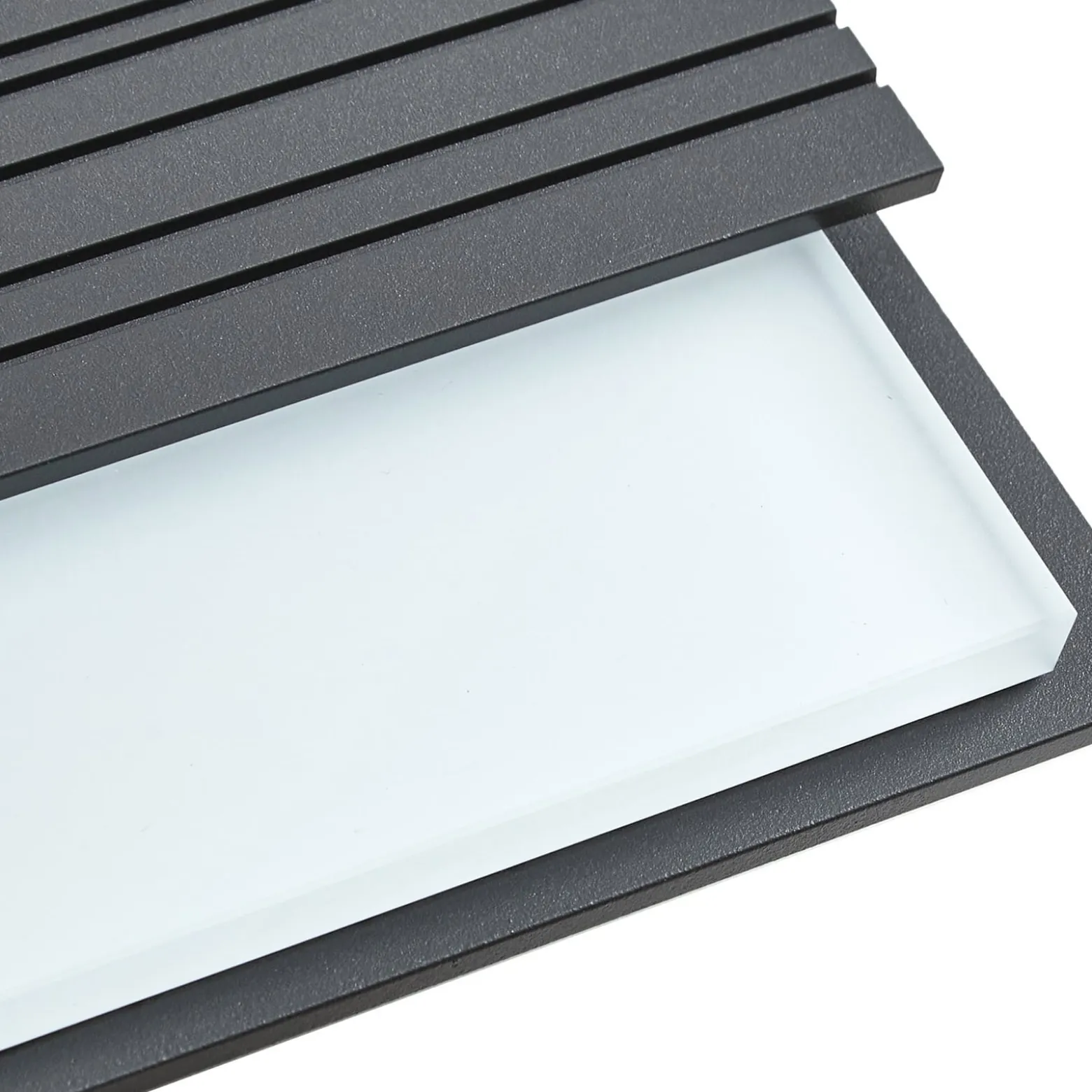 Lucande LED-ulkoseinävalaisin Melira, anturi, antrasiitti, IP65