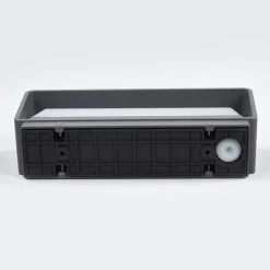 Lucande LED-ulkoseinävalaisin Midvig, tummanharmaa, kulmikas, IP65