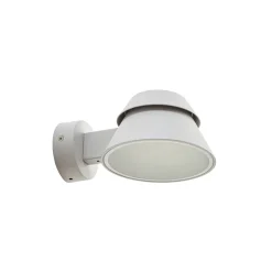 Lucande LED-ulkoseinävalaisin Moena, vaaleanharmaa, metalli, IP44