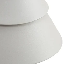 Lucande LED-ulkoseinävalaisin Moena, vaaleanharmaa, metalli, IP44