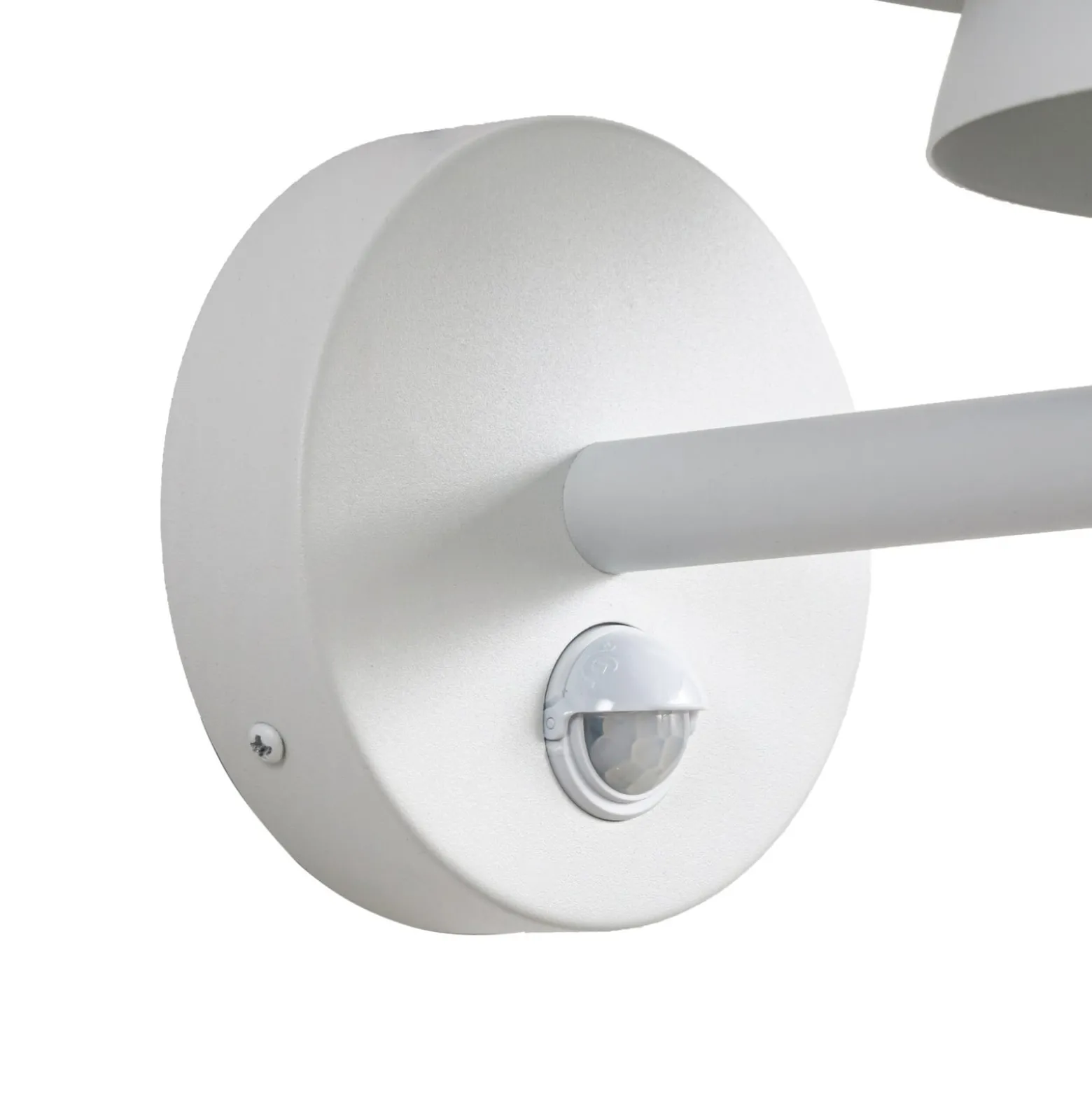 Lucande LED-ulkoseinävalaisin Montaro, valkoinen, IP54, liiketunnistin