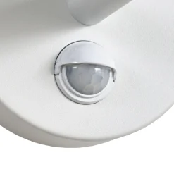 Lucande LED-ulkoseinävalaisin Montaro, valkoinen, IP54, liiketunnistin