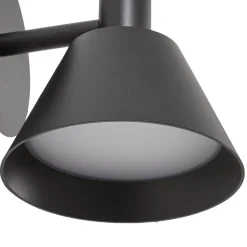 Lucande LED-ulkoseinävalaisin Tabena, mattamusta, IP44, CCT