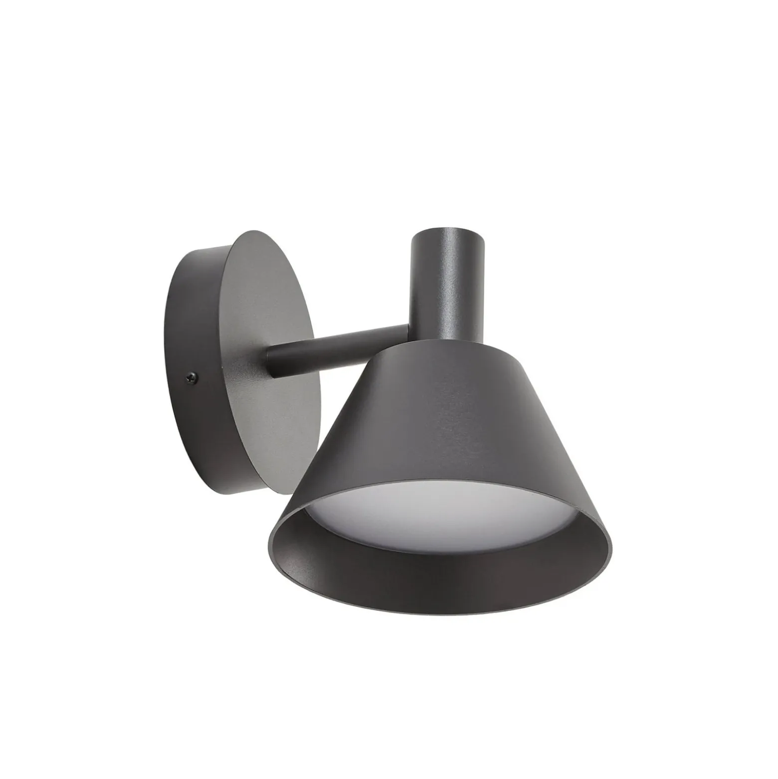 Lucande LED-ulkoseinävalaisin Tabena, mattamusta, IP44, CCT