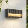 Lucande LED-ulkoseinävalaisin Tavion, 25 cm, antrasiitti, IP65