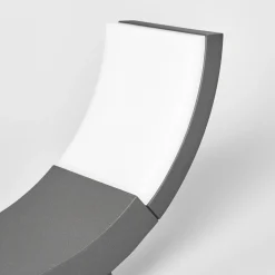 Lucande LED-ulkoseinävalaisin Timm, 20 cm, antrasiitti, IP54
