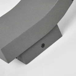 Lucande LED-ulkoseinävalaisin Timm, 20 cm, antrasiitti, IP54