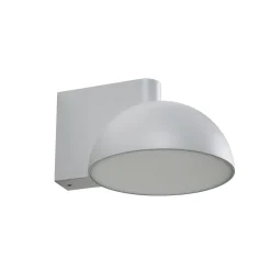 Lucande LED-ulkoseinävalaisin Velira, vaaleanharmaa, metalli, IP54