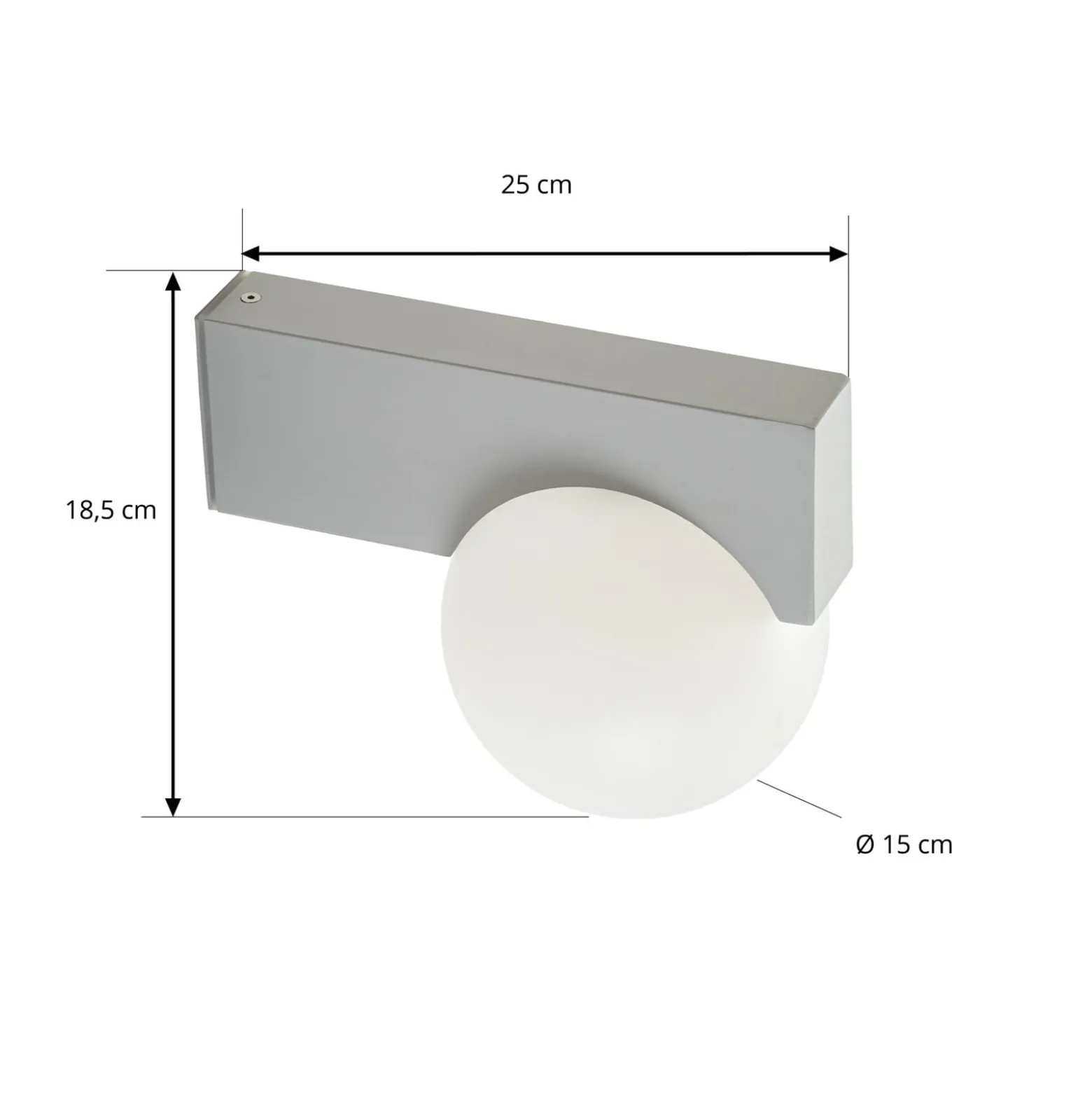 Lucande LED-ulkoseinävalaisin Vijon, vaaleanharmaa, CCT, IP44