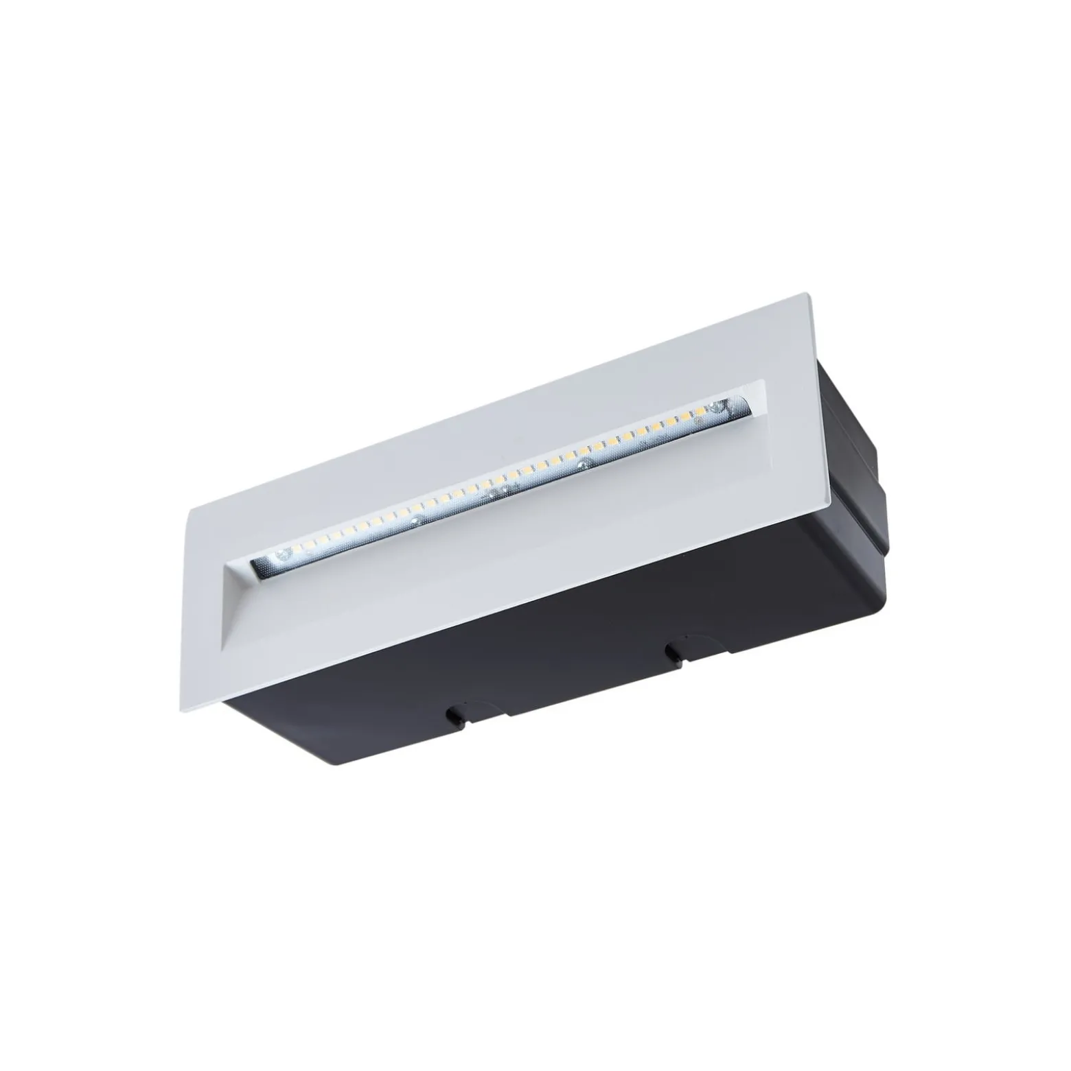 Lucande LED upotettava seinävalaisin Loya, 23 x 8 cm, valkoinen, IP54