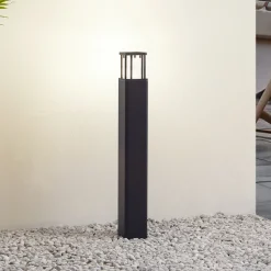 Lucande LED-valaisin Dakil, musta, alumiinia