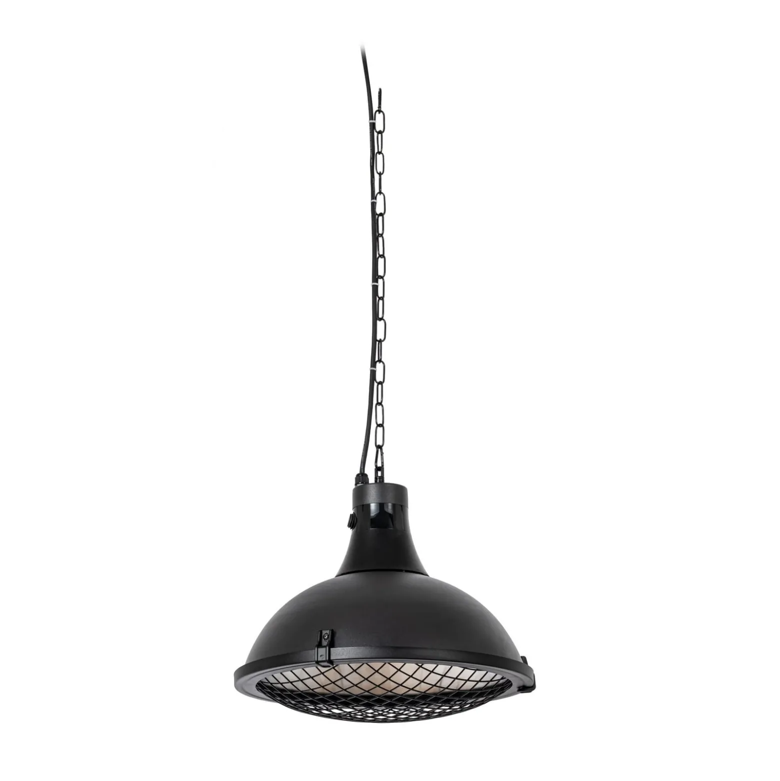 Lucande Ormio -terassilämmitin, musta, Ø 43 cm, IP44