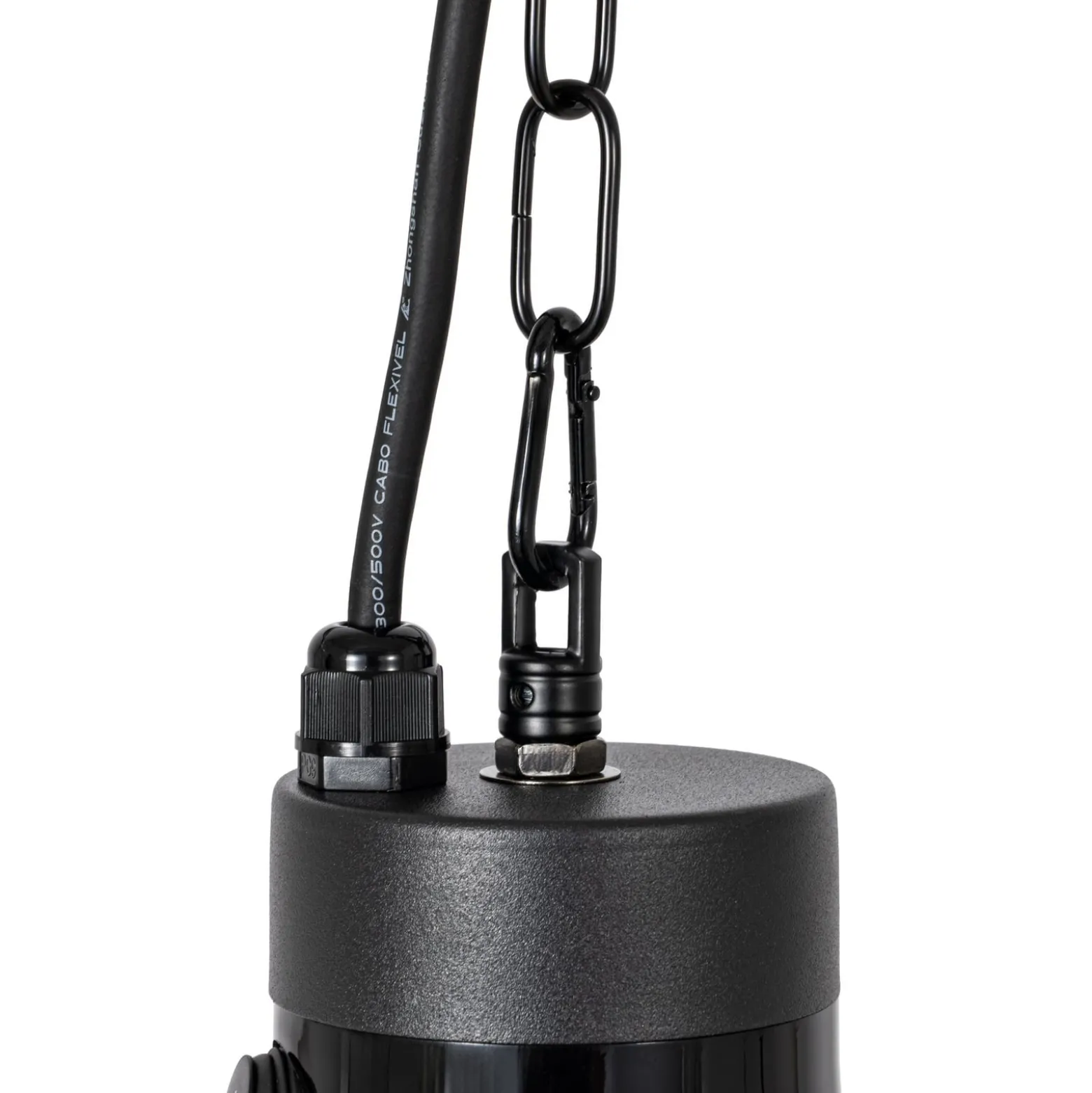 Lucande Ormio -terassilämmitin, musta, Ø 43 cm, IP44