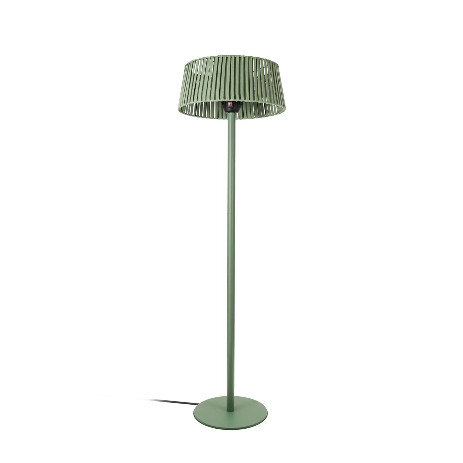 Lucande Pyravo -terassilämmitin, vihreä, 200 cm, alumiini, IP44