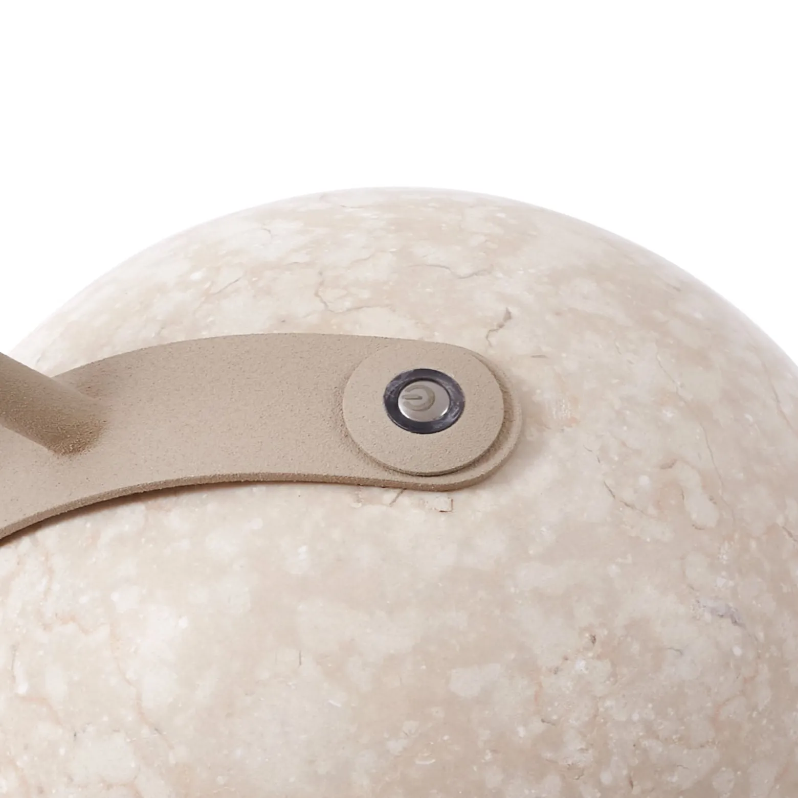Lucande pöytävalaisin Rivera, beige, metalli, kivi, 51 cm, G9