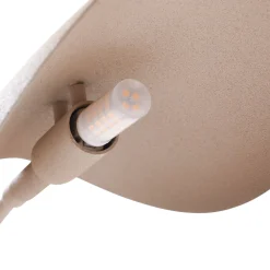 Lucande pöytävalaisin Rivera, beige, metalli, kivi, 51 cm, G9