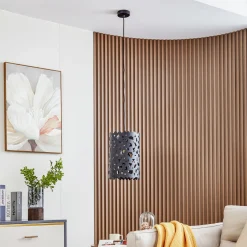 Lucande-riippuvalaisin Aeloria, musta, Ø 25 cm, rauta, E27
