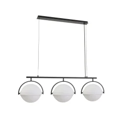 Lucande-riippuvalaisin Helva, valkoinen, 3-lamppuinen, 108 cm, käännettävä