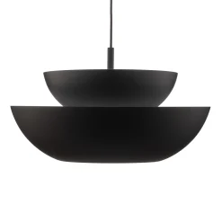 Lucande-riippuvalaisin Kellina, Ø 48 cm, musta, metallia