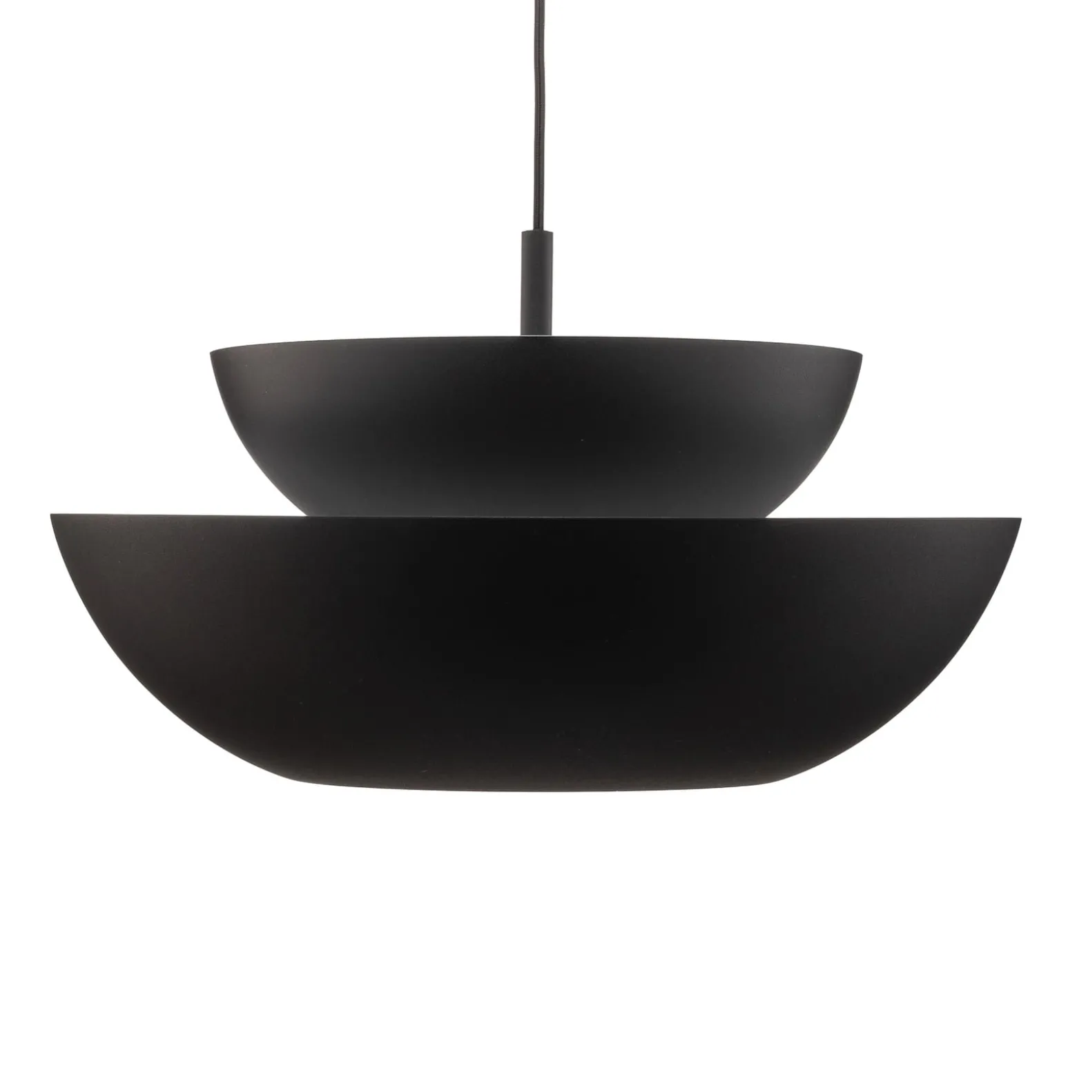 Lucande-riippuvalaisin Kellina, Ø 48 cm, musta, metallia