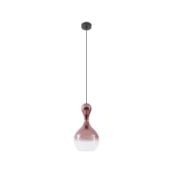 Lucande-riippuvalaisin Lyrisa, 1-valo, kuparinvärinen, lasi, 22cm