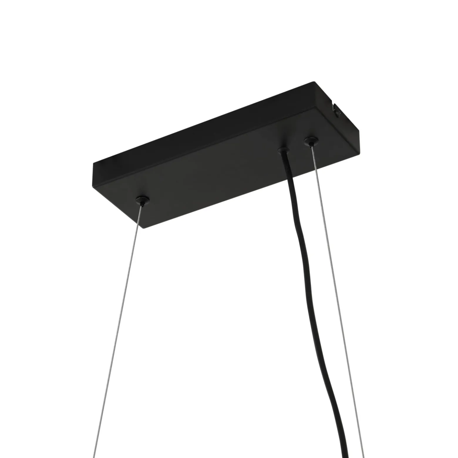 Lucande-riippuvalaisin Naelen, musta/harmaa, 125 cm, lasi, G9