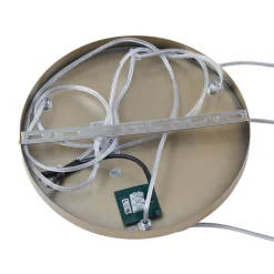 Lucande-riippuvalaisin Quinara, 3-valo, opaali, lasi, Ø 52 cm