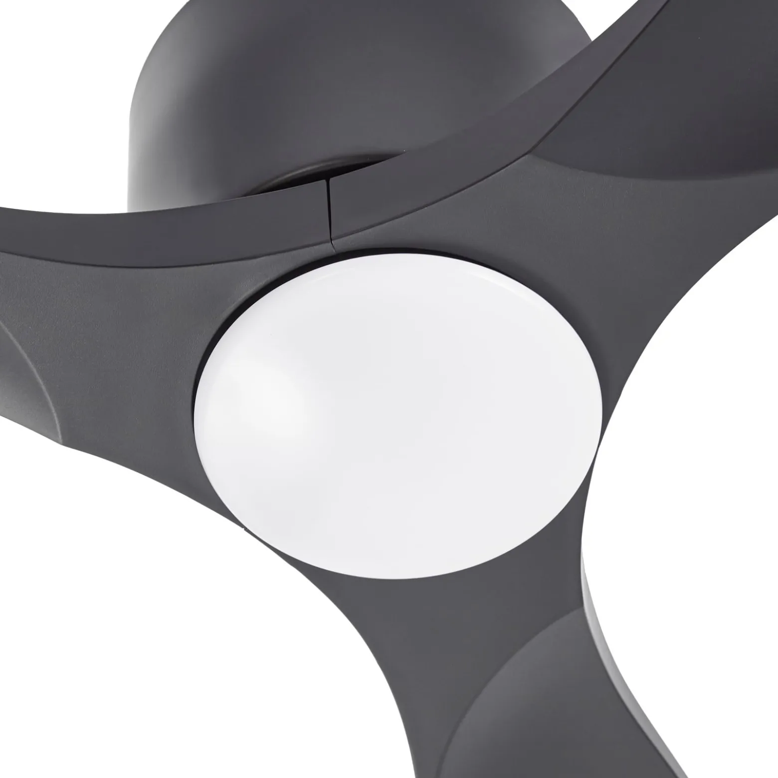 Lucande Smart LED-kattotuuletin Moneno, musta, DC, Tuya