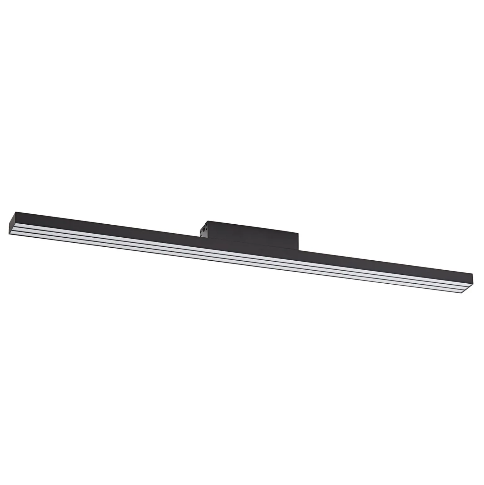 Lucande Smart LED kattovalaisin Leicy musta 5,8 cm RGB CCT