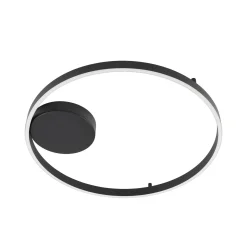 Lucande Smart LED -kattovalaisin Moise, musta, CCT, Tuya