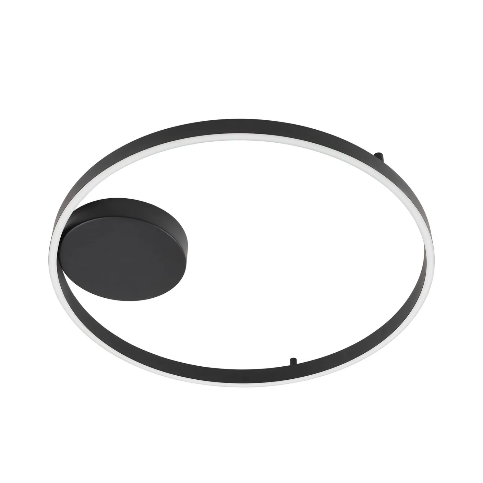 Lucande Smart LED -kattovalaisin Moise, musta, CCT, Tuya