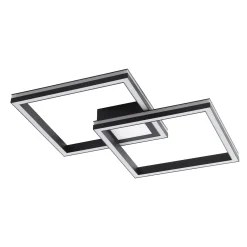 Lucande Smart LED-kattovalaisin Tjado, 85cm, musta, RGB, CCT